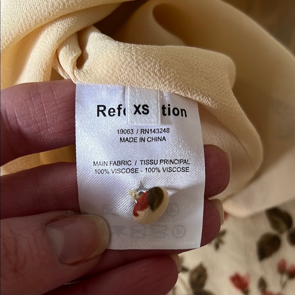 Reformation Jourdan Yellow Floral Mini  Dress - Picture 11 of 11